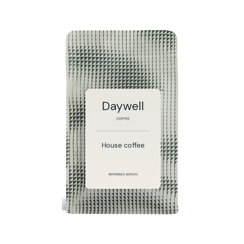 Daywell Coffee fictional concept packaging